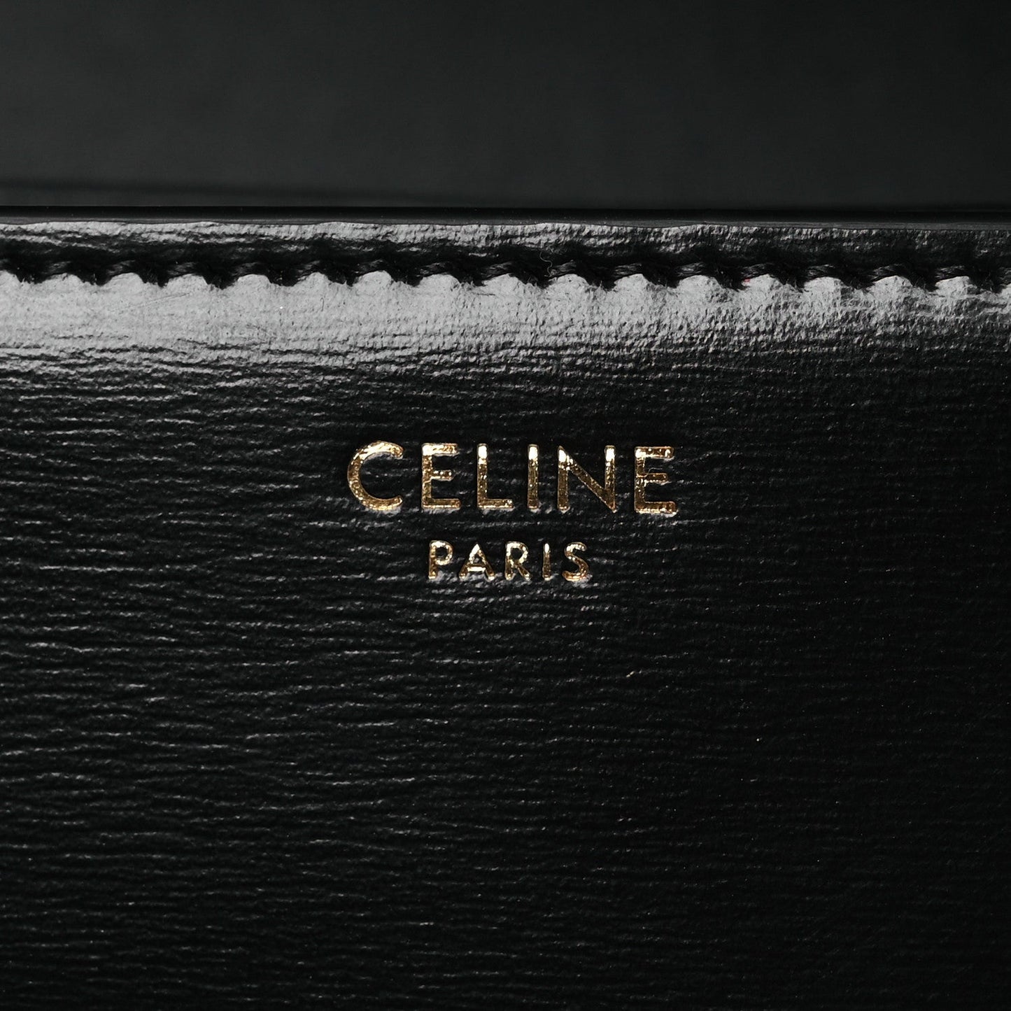 Shiny Calfskin Medium Triomphe Black
