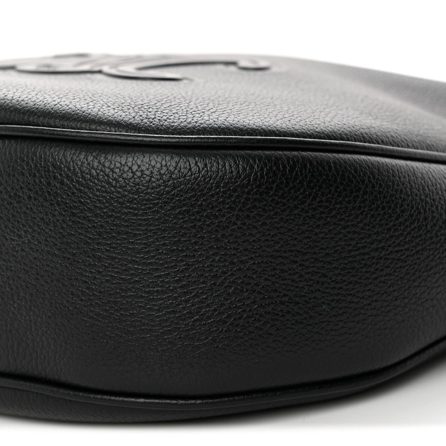 Supple Calfskin Cuir Triomphe Small Heloise Shoulder Bag Black