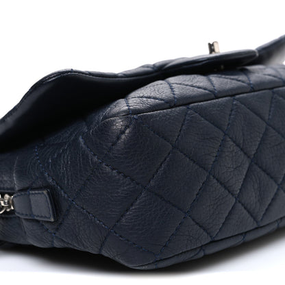 Deerskin Quilted Casual Journey Flap Dark Blue