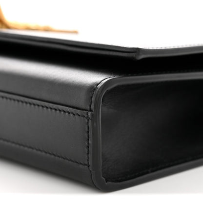 Calfskin Classic Monogram Tassel Clutch Black