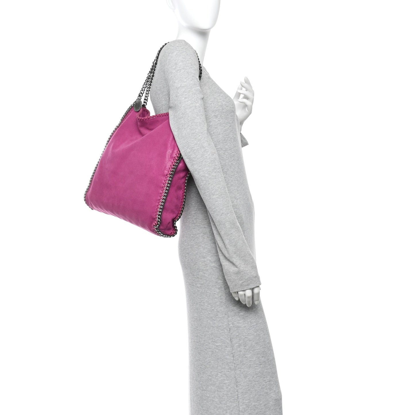 Shaggy Deer Small Falabella Tote Pink
