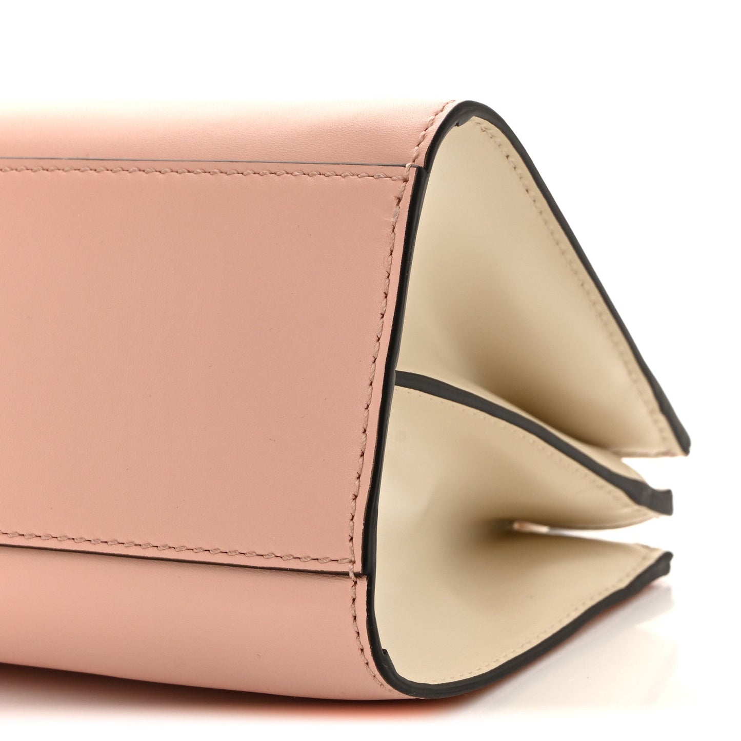 Nappa Bamboo Web Small Nymphaea Top Handle Bag Perfect Pink Mystic White