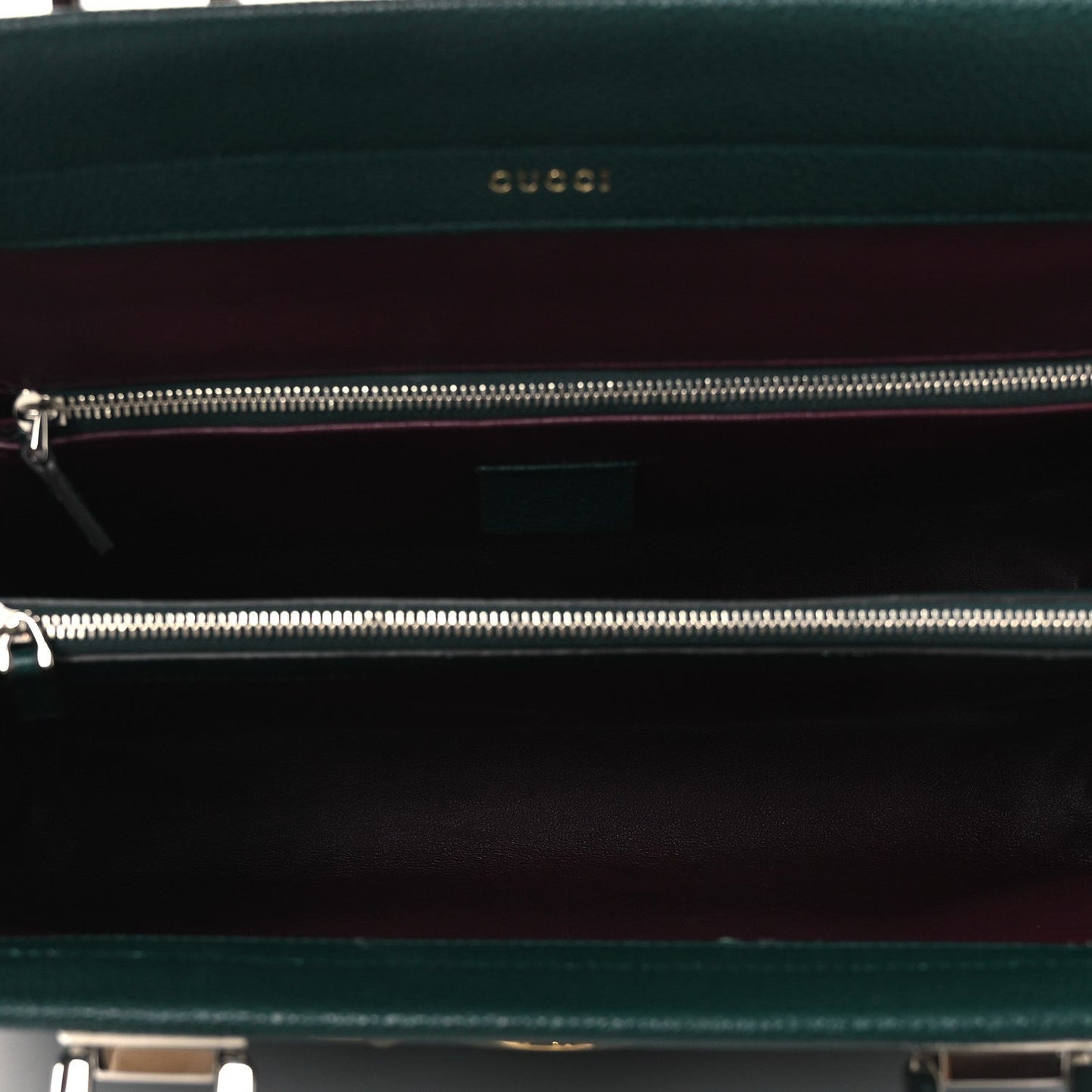 Grainy Calfskin Medium Zumi Top Handle Bag Vintage Green