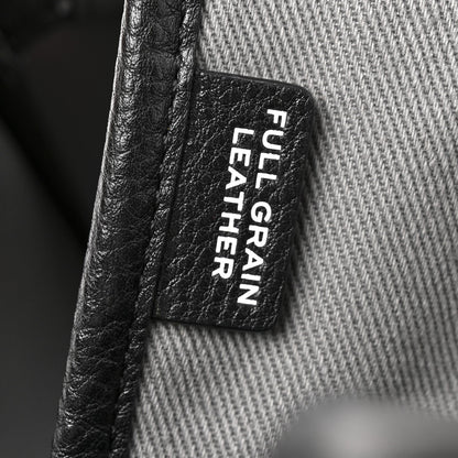 Grained Calfskin Medium The Tote Bag Black