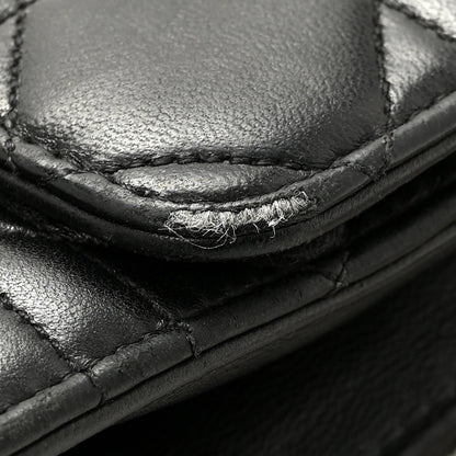 Lambskin Cannage Miss Dior Promenade Pouch Black