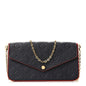 Empreinte Pochette Felicie Chain Wallet Marine Rouge