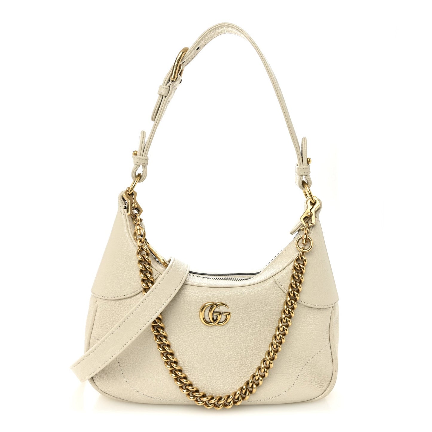 Goatskin Small Aphrodite Shoulder Bag Mystic White