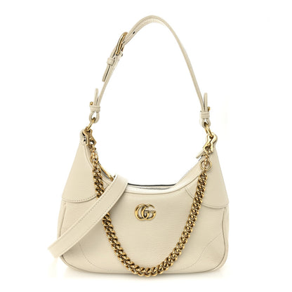 Goatskin Small Aphrodite Shoulder Bag Mystic White