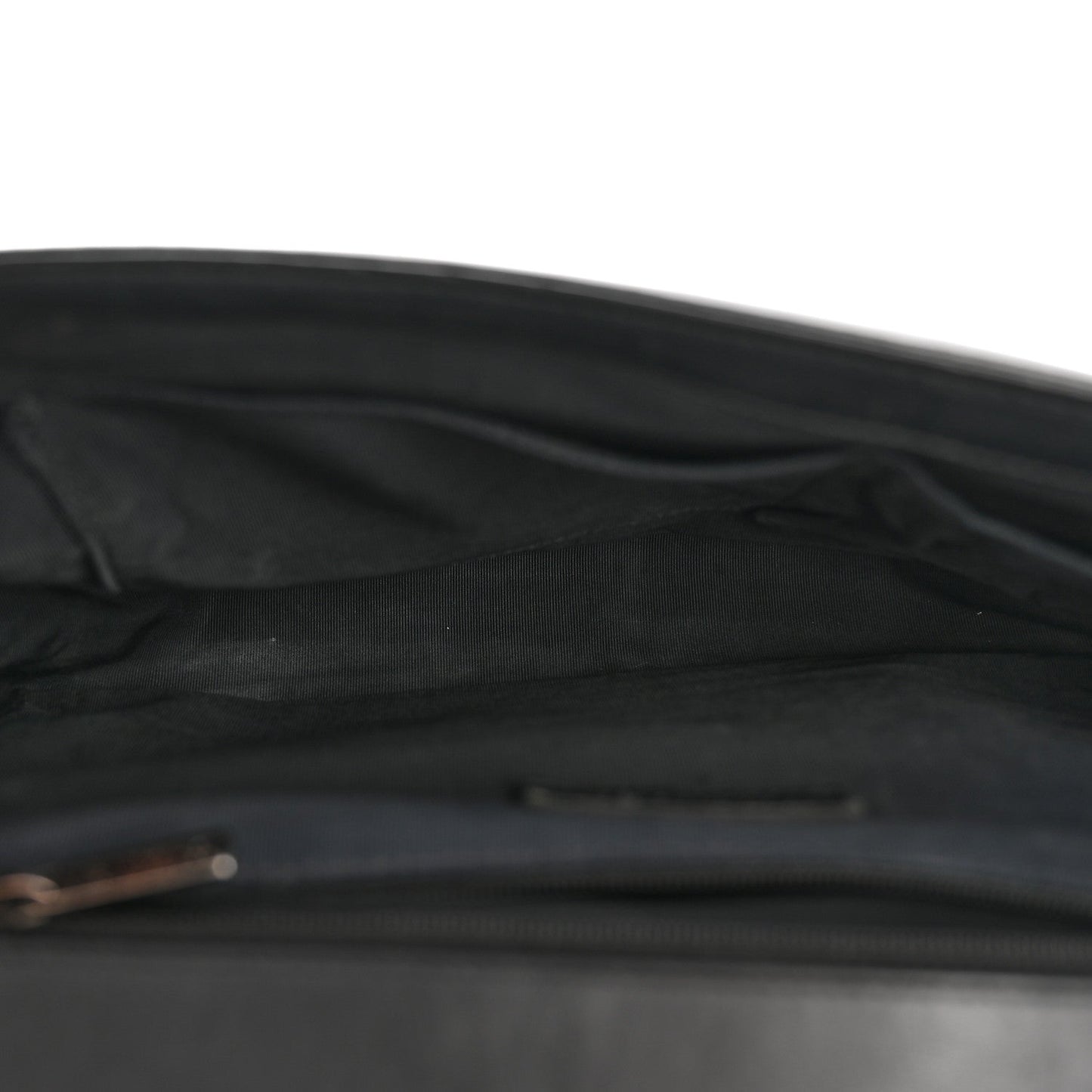 Patent Quilted Large Boy Flap Black