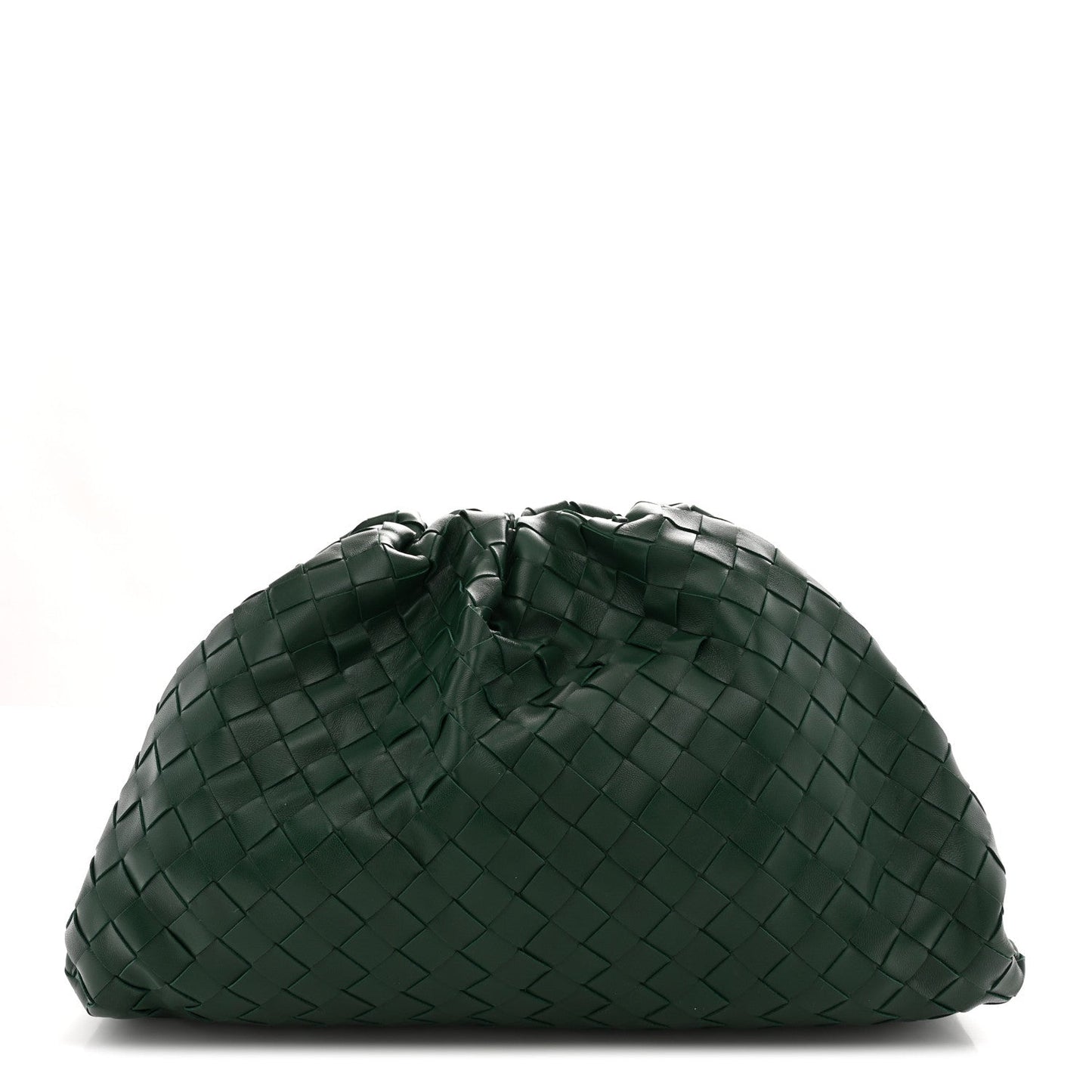 Nappa Maxi Intrecciato The Pouch Oversized Clutch Raintree