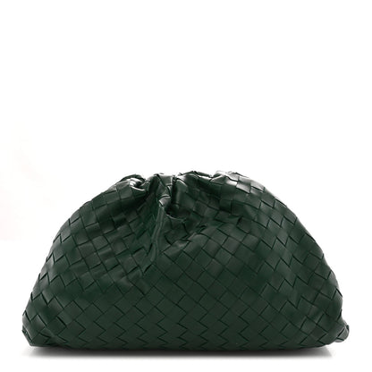 Nappa Maxi Intrecciato The Pouch Oversized Clutch Raintree