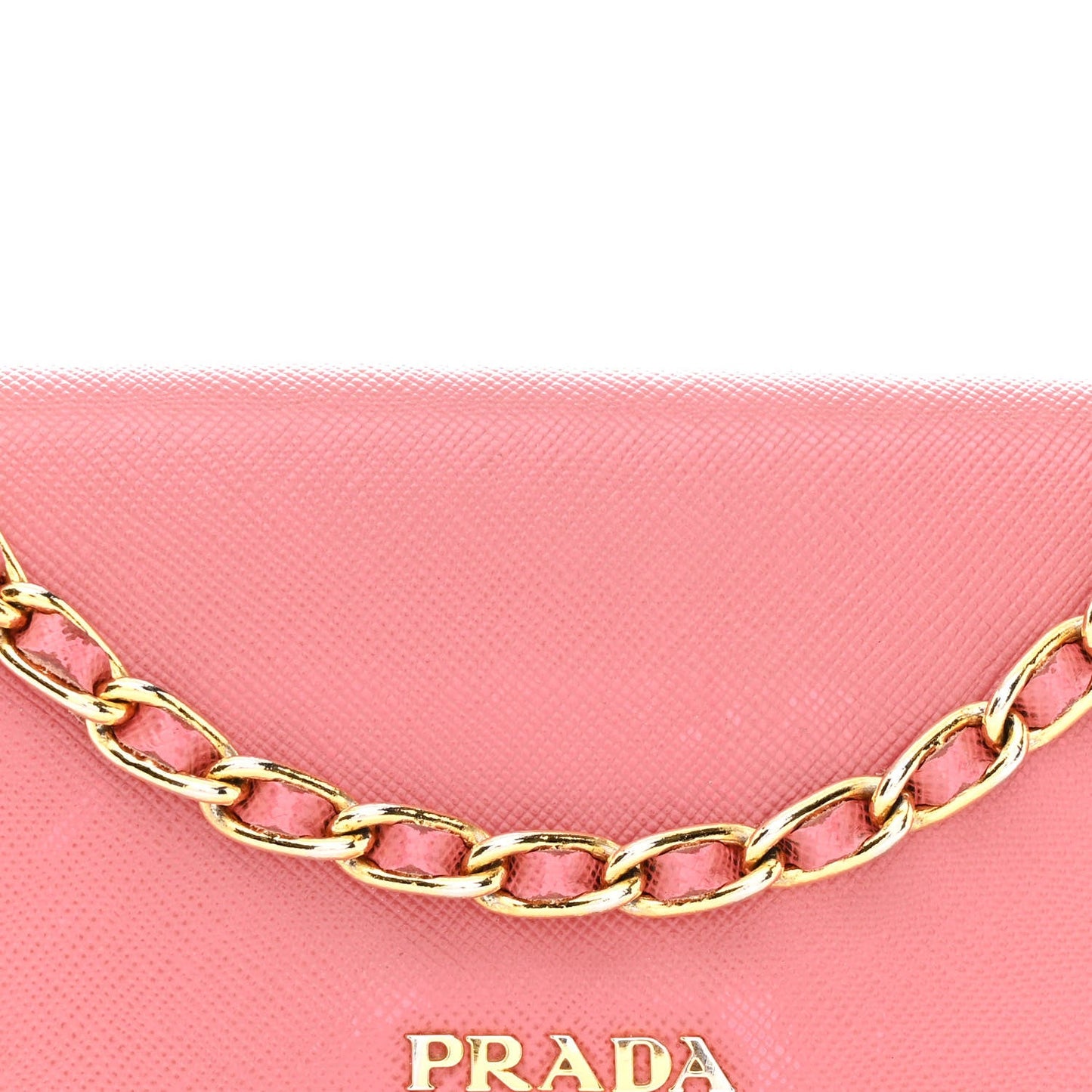 Saffiano Metal Oro Chain Wallet Ibisco