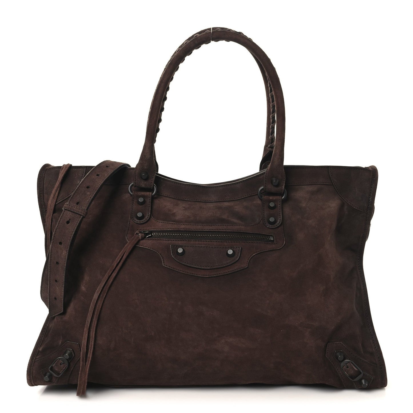 Suede Calfskin Classic Hardware Large Le City Light Espresso