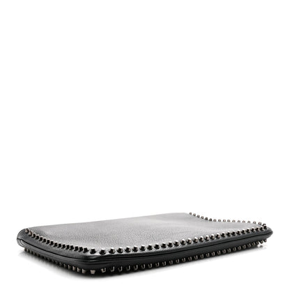 Calfskin Studded Loubiposh Clutch Black