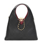 Calfskin Chic Lady Small Shopping Tote Black
