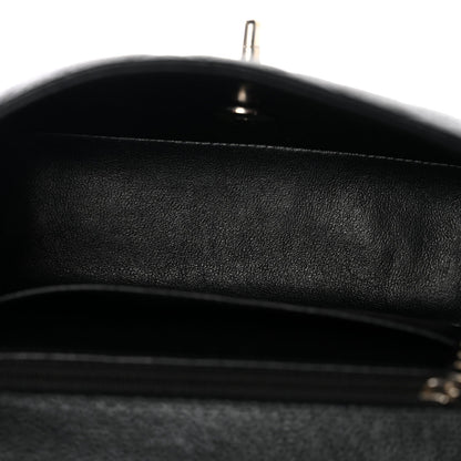 Caviar Quilted Mini Square Flap Black