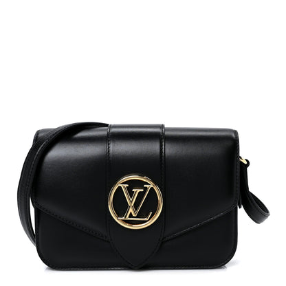 Smooth Calfskin LV Pont 9 Black