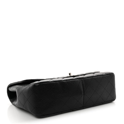 Caviar Quilted Jumbo Single Flap Black