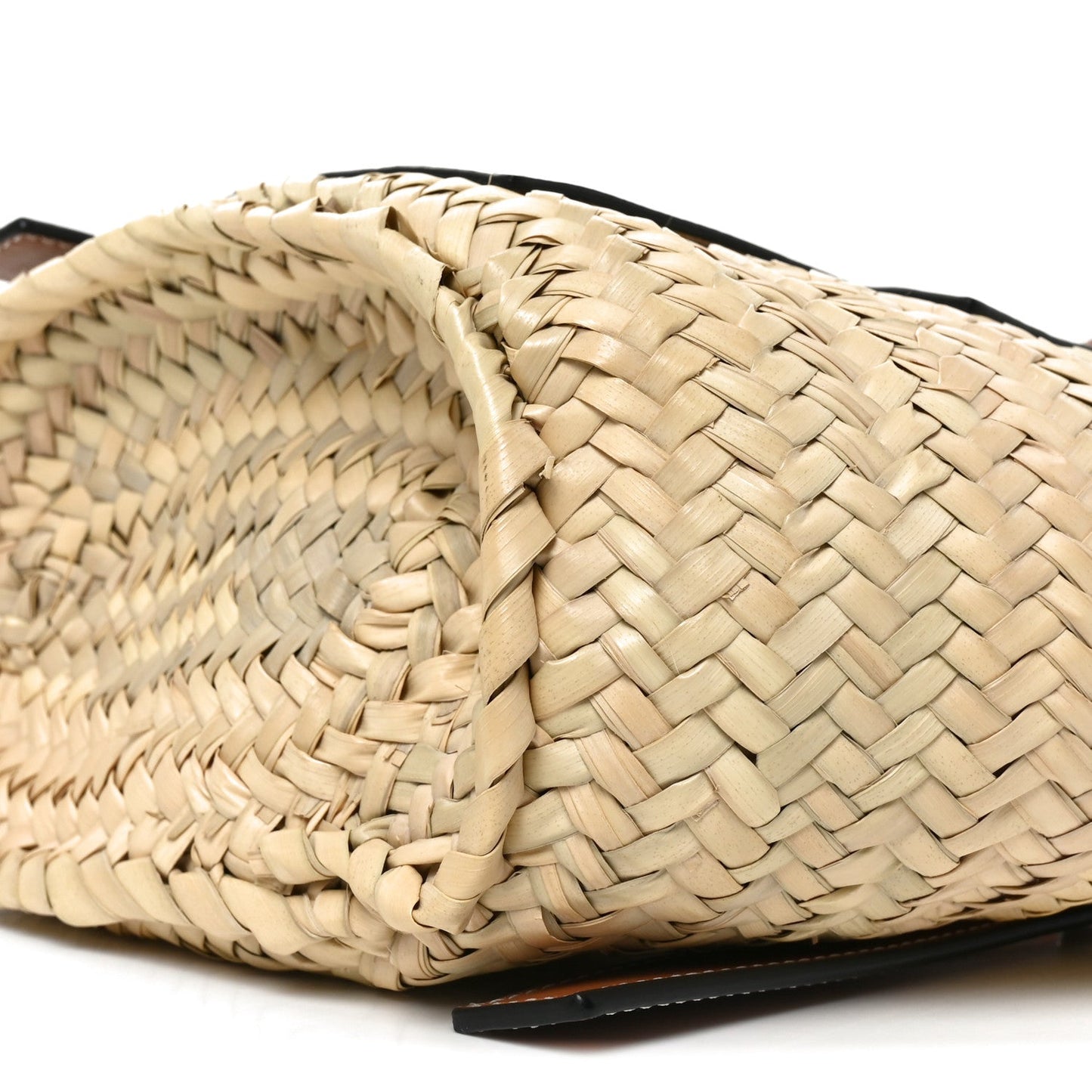 Raffia Small Basket Tote Bag Natural Tan