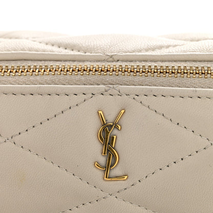 Lambskin Monogram Mini Sade Tube Bag Crema Soft