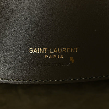 Shiny Calfskin Le 37 Bucket Bag Arabica