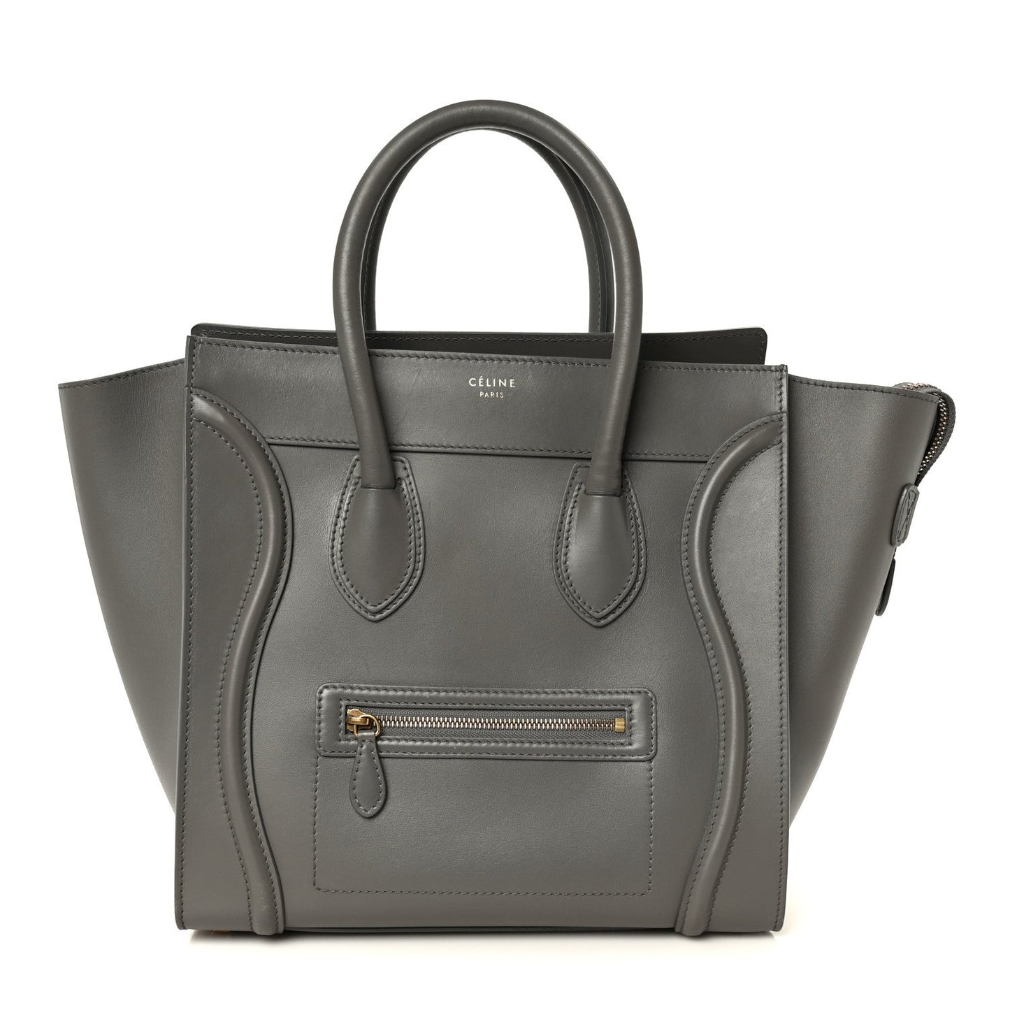 Smooth Calfskin Mini Luggage Grey