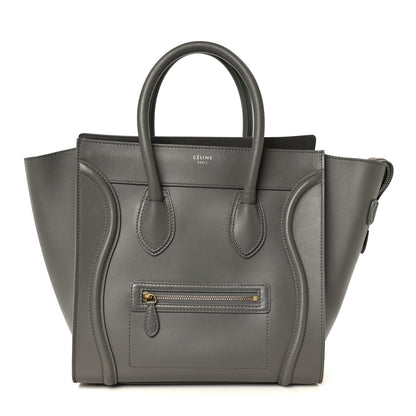 Smooth Calfskin Mini Luggage Grey