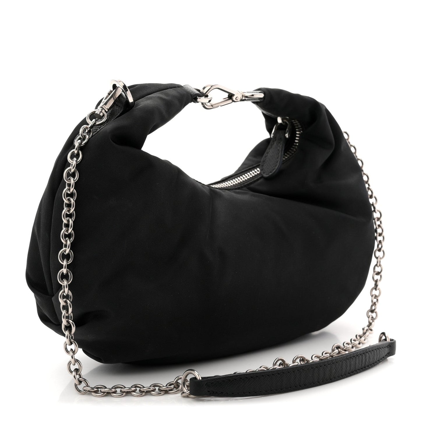 Tessuto Nylon Saffiano Re-Edition 2006 Shoulder Bag Black