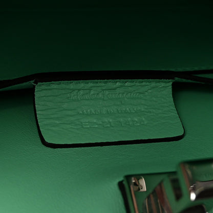 Hammered Calfskin Small The Studio Box Bag Fresh Mint