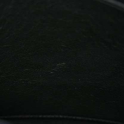 Crinkled Calfskin Matelasse Monogram Medium Niki Chain Satchel Black