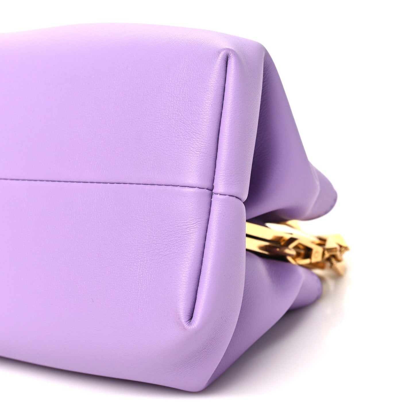 Box Calfskin Diamond Frame Clutch Wisteria