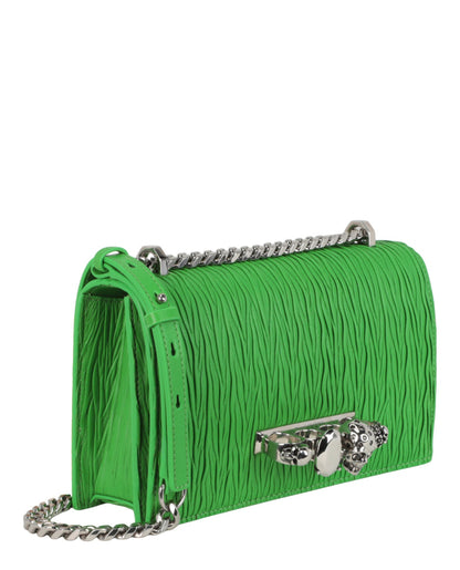 Alexander McQueen Womens Small Jeweled Shoulder Bag