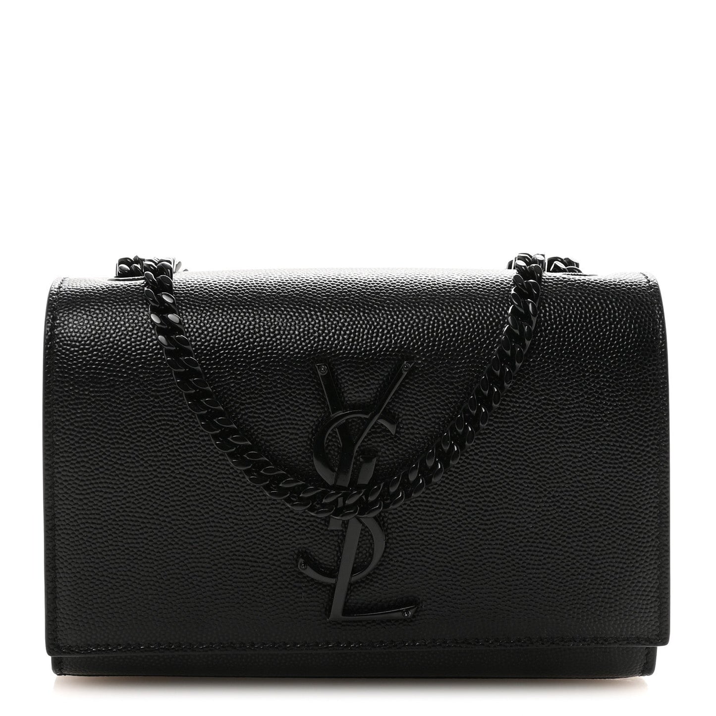 Grain De Poudre Small Monogram Monochrome Kate Satchel Black