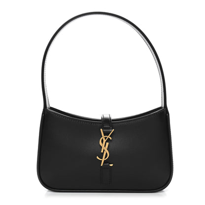 Smooth Calfskin Le 5 A 7 Mini Hobo Black