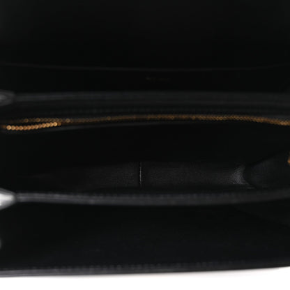 Shiny Calfskin Medium Triomphe Black