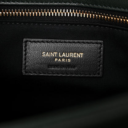 Lambskin Quilted Mini Becky Chain Bag Vert Fonce