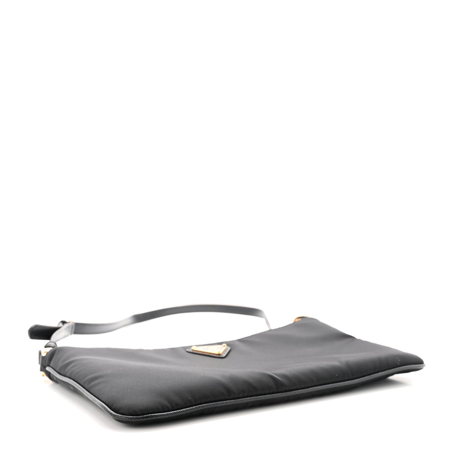 Re-Nylon Saffiano Raso Shoulder Bag Black
