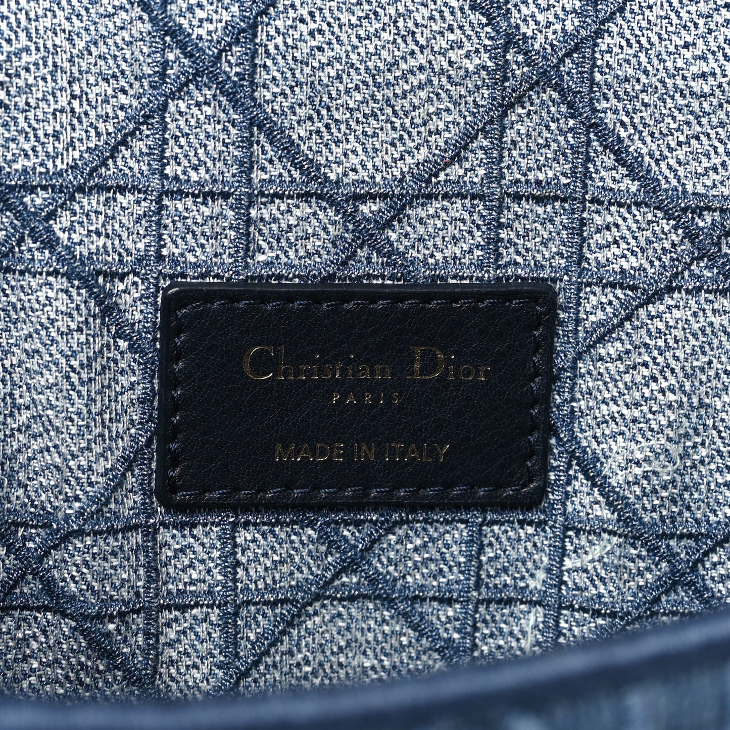 Denim Cannage Small Caro Bag Blue