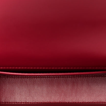Box Calfskin Mini Voltaire Shoulder Bag Burgundy