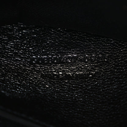 Lambskin Chevron Quilted Small Loulou Bag Black