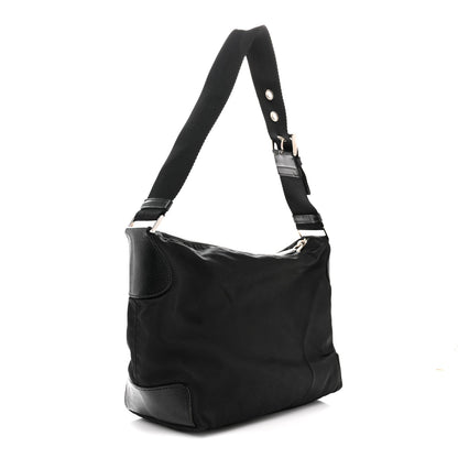 Nylon Shoulder Bag  Black