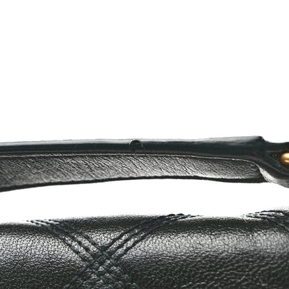 Lambskin Quilted Mini Becky Chain Bag Vert Fonce