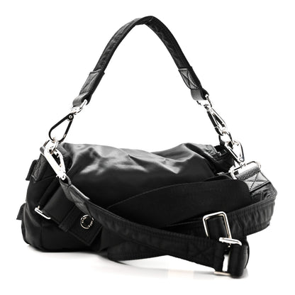 Econyl Cuoio Romano Multipocket Baguette Black