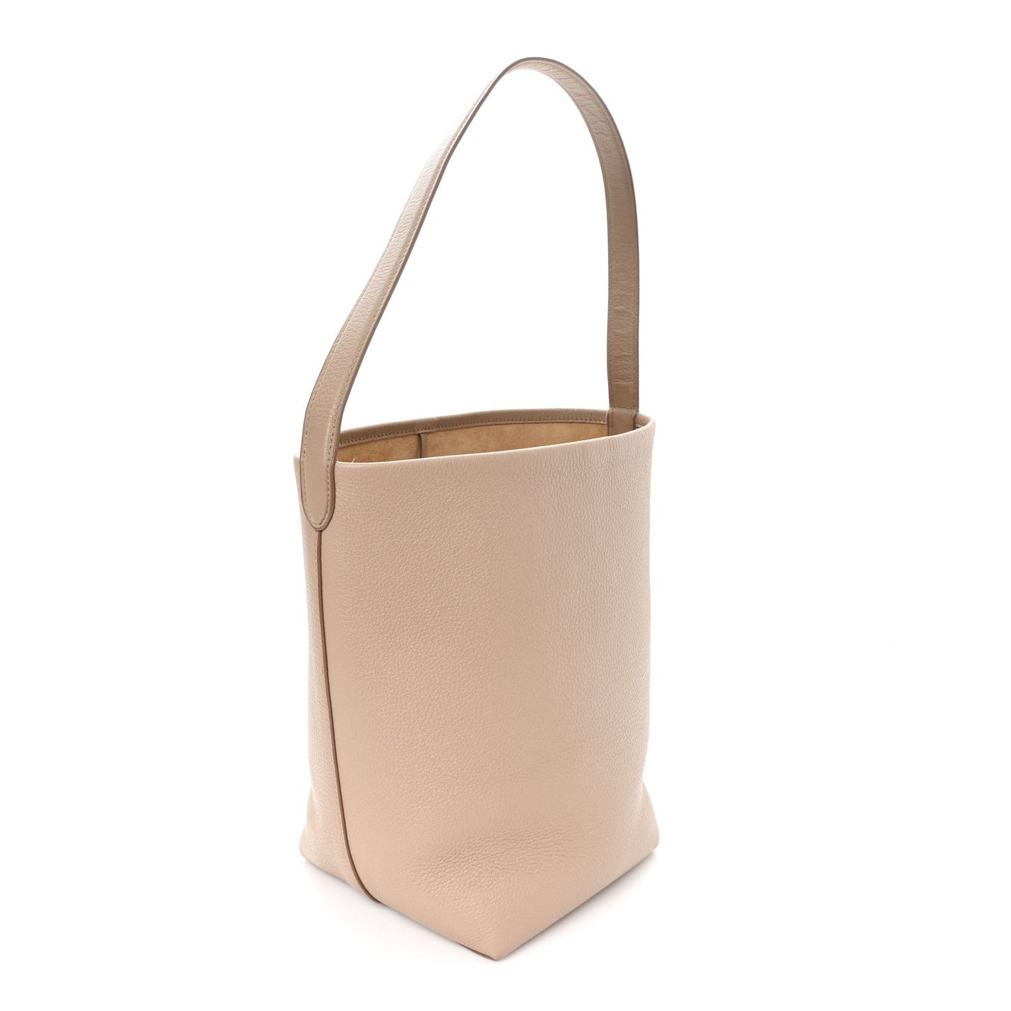 Grained Calfskin Medium N/S Park Tote Dark Taupe