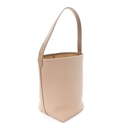 Grained Calfskin Medium N/S Park Tote Dark Taupe