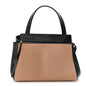 Pony Hair Calfskin Medium Edge Shoulder Bag Praline