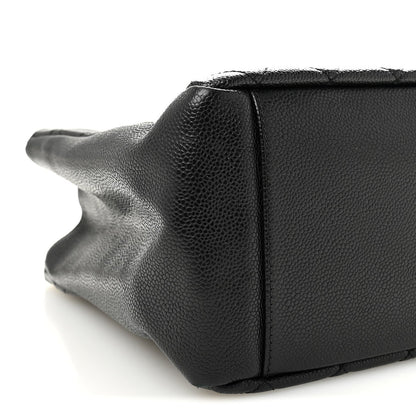 Caviar Large CC Shoulder Bag Black