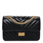 Aged Calfskin Chevron Quilted 2.55 Reissue Mini Flap Black