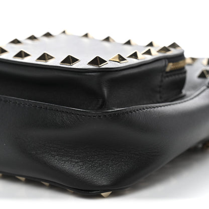 Calfskin Rockstud Crossbody Black