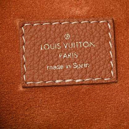 Grained Calfskin Low Key Hobo MM Cognac